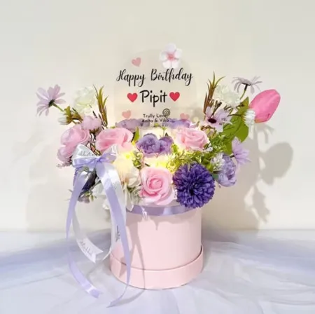 Bloom Box Akrilik Ucapan Ulang Tahun Aceh Besar